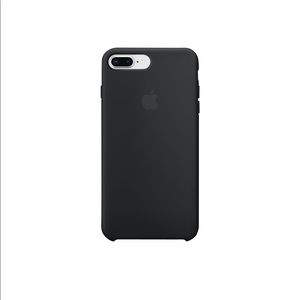 Black Apple iPhone 8 Plus silicone case